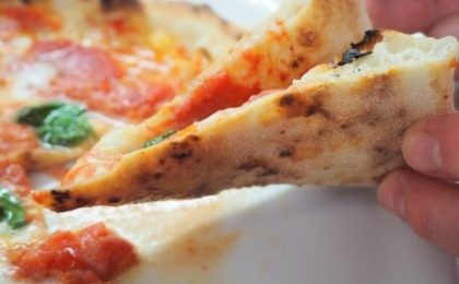 esempio di maculatura in una pizza napoletana fatta in casa